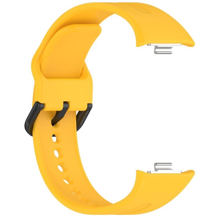 Ремешок Deexe Soft Silicone для Xiaomi Redmi Watch 4 / 5 / Mi Smart Band 8 Pro / Band 9 Pro - Yellow: фото 3 из 9