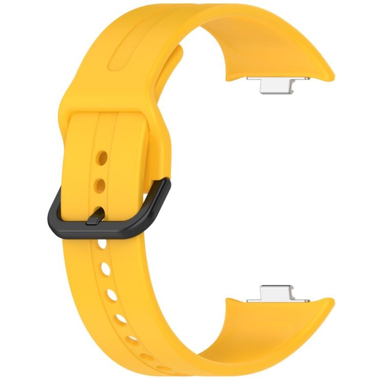 Ремешок Deexe Soft Silicone для Xiaomi Redmi Watch 4 / 5 / Mi Smart Band 8 Pro / Band 9 Pro - Yellow: фото 2 из 9