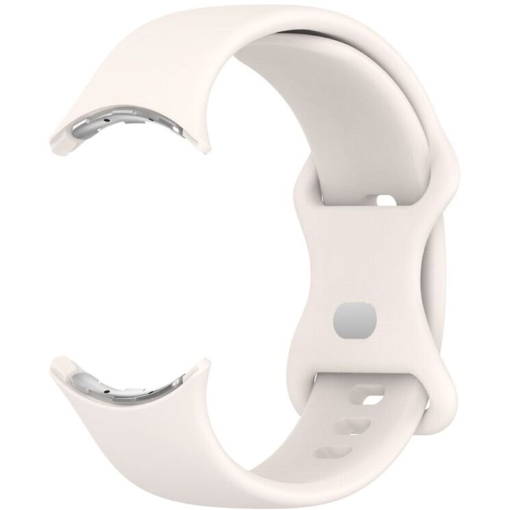 Ремешок Deexe Soft Touch для Google Pixel Watch / Watch 2 / Watch 3 (41mm) - Rock White: фото 4 из 4