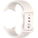 Ремешок Deexe Soft Touch для Google Pixel Watch / Watch 2 / Watch 3 (41mm) - Rock White (311722EW). Фото 3 из 4
