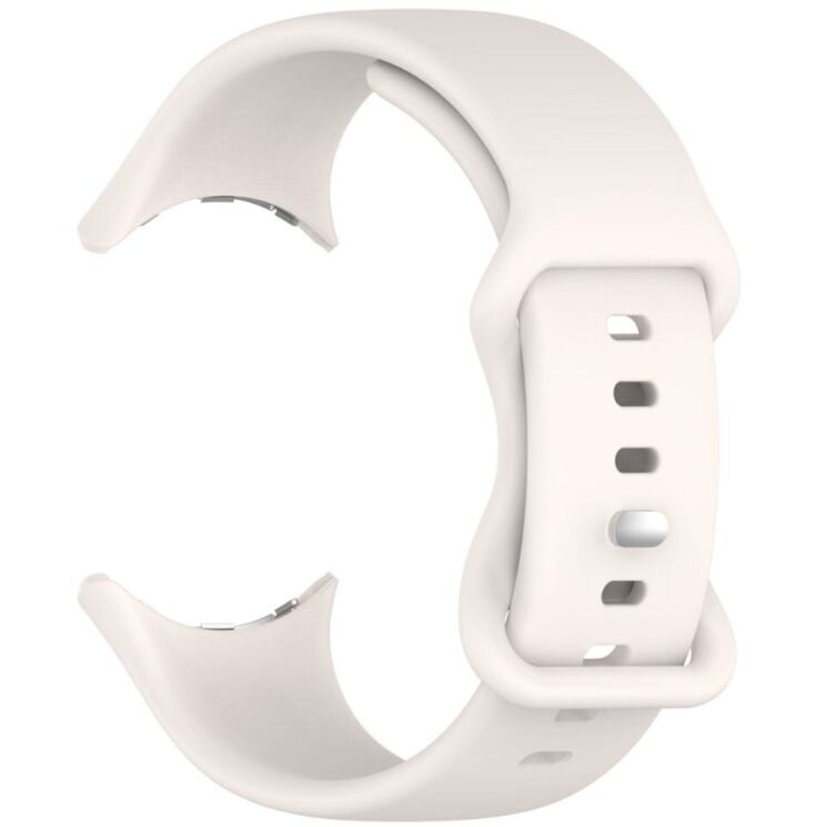 Ремешок Deexe Soft Touch для Google Pixel Watch / Watch 2 / Watch 3 (41mm) - Rock White: фото 3 из 4