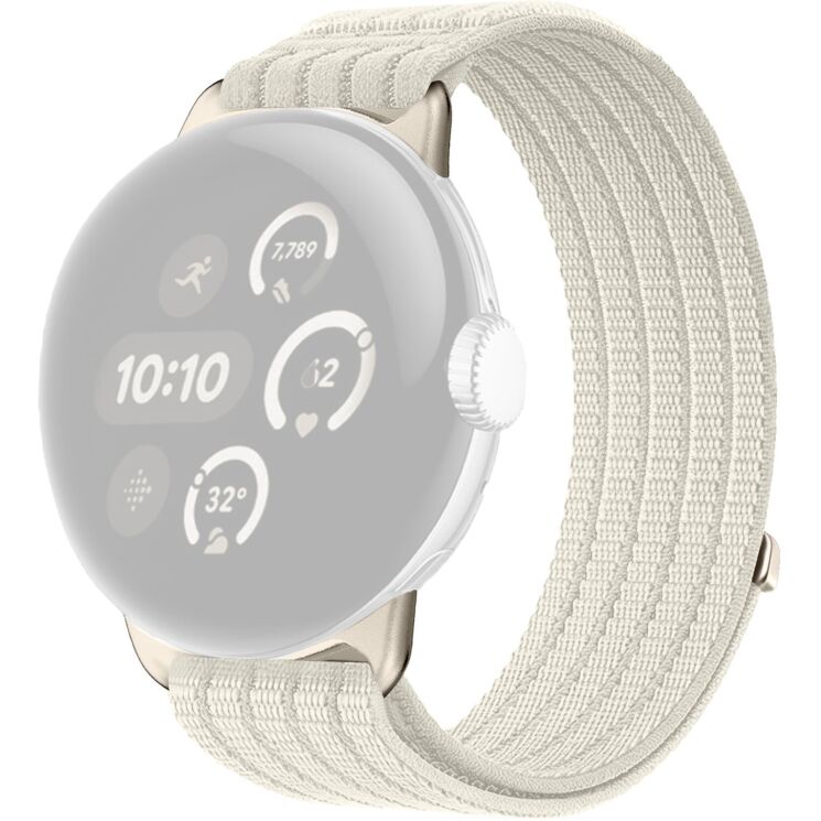 Ремешок Deexe Soft Weave для Google Pixel Watch 4 / 3 / 2 / 1 (41mm) - Starlight: фото 1 из 5