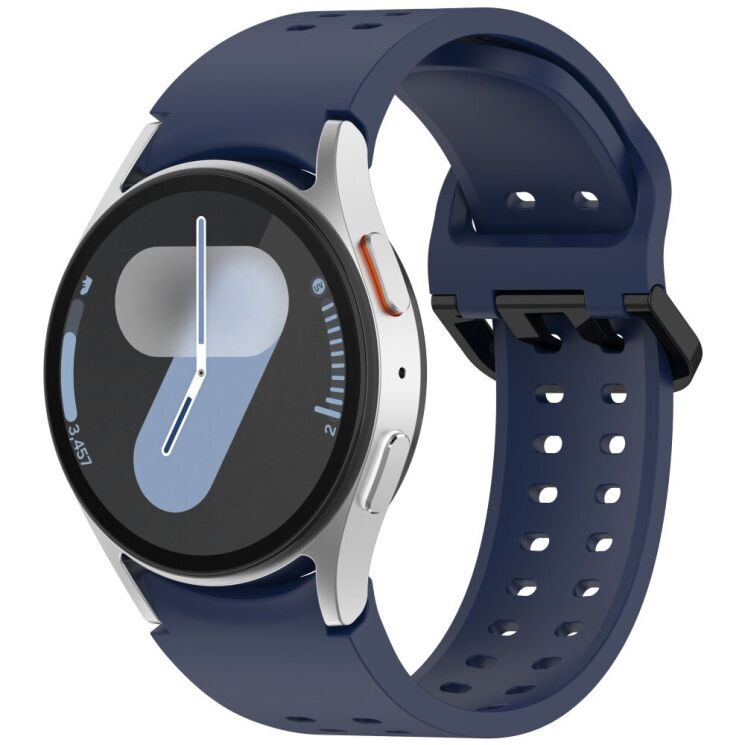Ремешок Deexe Sport Loop для Samsung Galaxy Watch 4 / 5 / 6 / 7 / FE (40mm) - Midnight Blue: фото 2 из 12