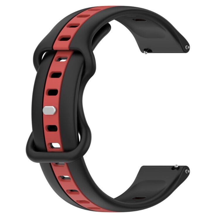Ремінець Deexe Sport Strap для годинників з шириною кріплення 20мм - Black / Red: фото 3 з 5