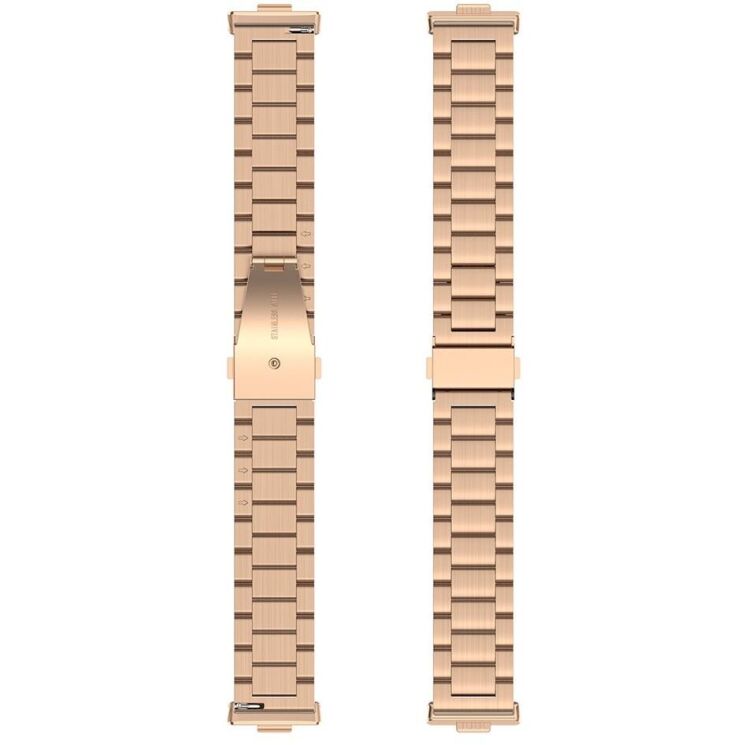 Ремінець Deexe Stainless Steel для Huawei Watch Fit 3 - Rose Gold: фото 3 з 6