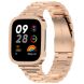 Ремінець Deexe Stainless Steel для Xiaomi Redmi Watch 3 - Rose Gold (320510RG). Фото 1 з 10