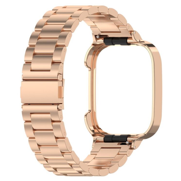 Ремінець Deexe Stainless Steel для Xiaomi Redmi Watch 3 - Rose Gold: фото 4 з 10
