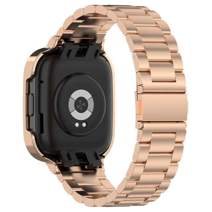 Ремінець Deexe Stainless Steel для Xiaomi Redmi Watch 3 - Rose Gold: фото 3 з 10