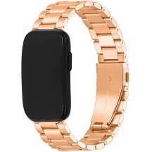 Ремінець Deexe Steel Strap для Garmin CIRQA - Rose Gold: фото 1 з 7