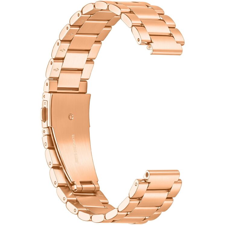 Ремінець Deexe Steel Strap для Garmin CIRQA - Rose Gold (362604RG) Ремінець Deexe Steel Strap для Garmin CIRQA - Rose Gold: фото 4 з 7