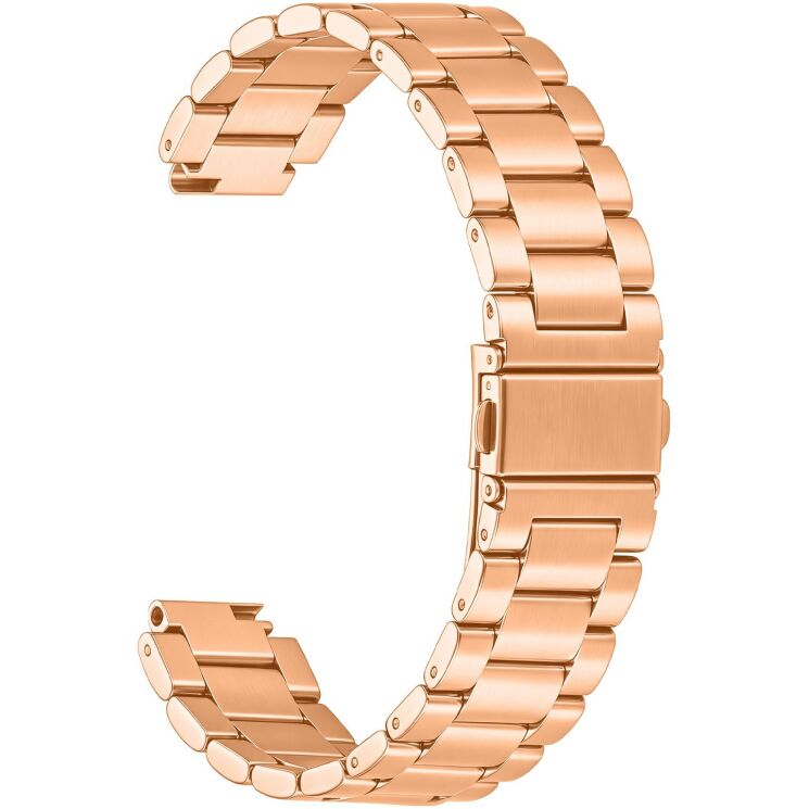 Ремінець Deexe Steel Strap для Garmin CIRQA - Rose Gold (362604RG) Ремінець Deexe Steel Strap для Garmin CIRQA - Rose Gold: фото 3 з 7