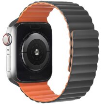 Ремінець Hoco WA07 для Apple Watch 46 / 45 / 44 / SE 44 / 42 (Series 1-3) / Ultra / Ultra 2 / Ultra 3 - Gray / Orange: фото 1 з 5