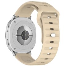 Ремешок KALEBOL Wave Pattern для Samsung Galaxy Watch 8 (40/44mm) / 8 Classic - Beige: фото 1 из 5