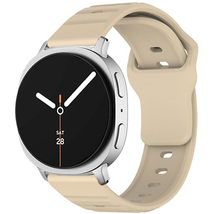 Ремешок KALEBOL Wave Pattern для Samsung Galaxy Watch 8 (40/44mm) / 8 Classic - Beige: фото 2 из 5