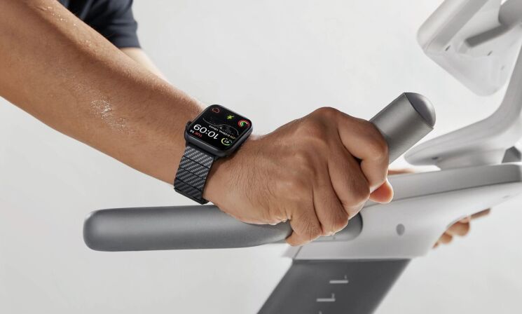 Ремешок Pitaka Carbon Fiber для Apple Watch 46 / 45 / 44 / SE 44 / 42 (Series 1-3) / Ultra / Ultra 2 AWB2307 - Modern: фото 10 из 11
