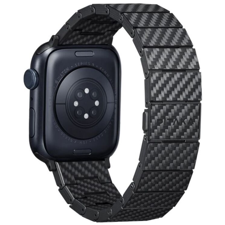 Ремешок Pitaka Carbon Fiber для Apple Watch 46 / 45 / 44 / SE 44 / 42 (Series 1-3) / Ultra / Ultra 2 AWB2307 - Modern: фото 2 из 11