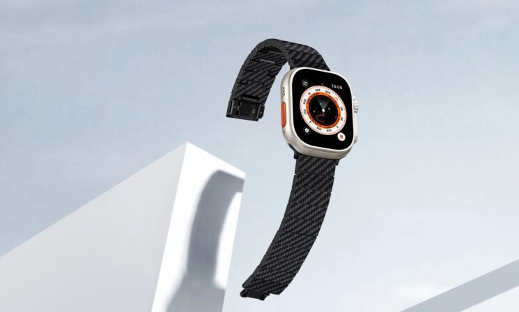 Ремешок Pitaka Carbon Fiber для Apple Watch 46 / 45 / 44 / SE 44 / 42 (Series 1-3) / Ultra / Ultra 2 AWB2307 - Modern: фото 6 из 11