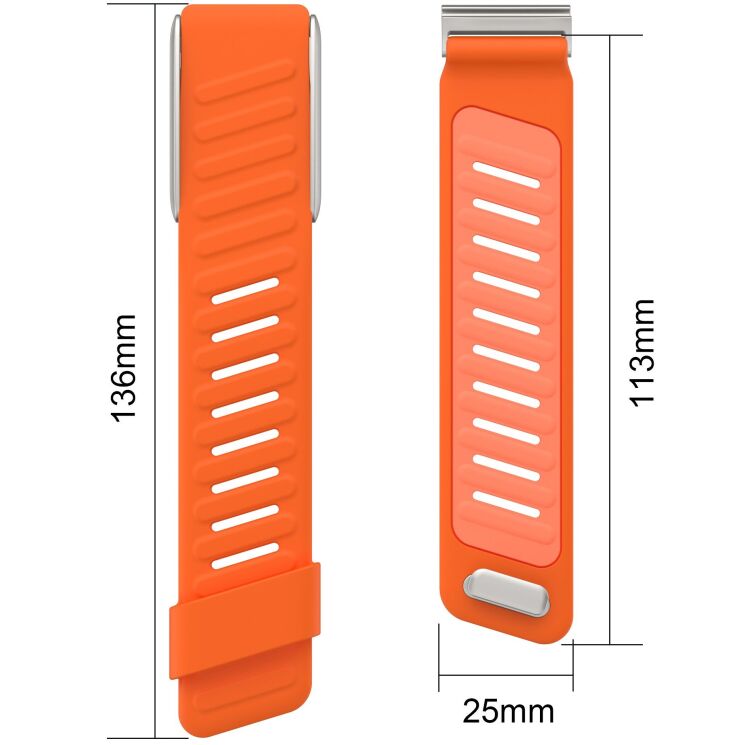 Ремінець Reframe Color Design для WHOOP 5.0 - Grey / Orange: фото 4 з 4