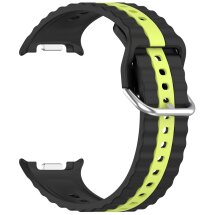 Ремешок Reframe Vertical Strip для Samsung Galaxy Watch 8 (40/44mm) / 8 Classic / Ultra (2025) - Black / Lime: фото 1 из 5