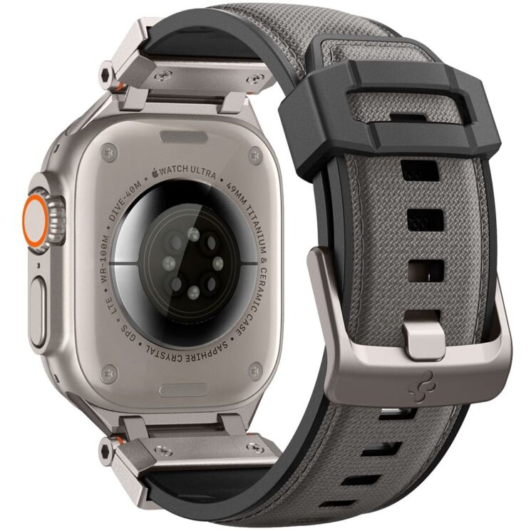 Ремешок Spigen (SGP) DuraPro Armor для Apple Watch 46 / 45 / 44 / SE 44 / 42 (Series 1-3) / Ultra / Ultra 2 - Grey: фото 7 из 16