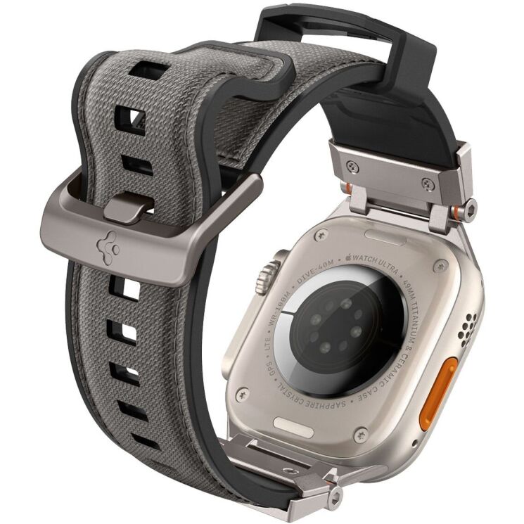 Ремешок Spigen (SGP) DuraPro Armor для Apple Watch 46 / 45 / 44 / SE 44 / 42 (Series 1-3) / Ultra / Ultra 2 - Grey: фото 6 из 16