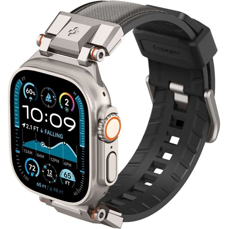 Ремешок Spigen (SGP) DuraPro Armor для Apple Watch 46 / 45 / 44 / SE 44 / 42 (Series 1-3) / Ultra / Ultra 2 - Grey: фото 3 из 16