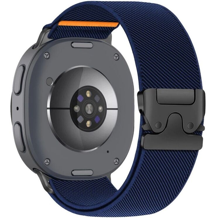 Ремінець Tech-Protect Nylon Clasp для Samsung Galaxy Watch 9 (40/44mm) / 8 (40/44mm) / 8 Classic (5906302325740) - Navy Blue: фото 2 з 8