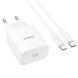 Сетевое зарядное устройство Hoco C76A Pro PD30W + кабель Type-C to Type-C - White (346200W). Фото 5 из 9