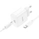 Сетевое зарядное устройство Hoco C76A Pro PD30W + кабель Type-C to Type-C - White (346200W). Фото 2 из 9