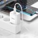 Сетевое зарядное устройство Hoco C76A Pro PD30W + кабель Type-C to Type-C - White (346200W). Фото 9 из 9