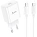 Сетевое зарядное устройство Hoco C76A Pro PD30W + кабель Type-C to Type-C - White (346200W). Фото 1 из 9