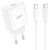 Сетевое зарядное устройство Hoco C76A Pro PD30W + кабель Type-C to Type-C - White: фото 1 из 9