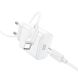 Сетевое зарядное устройство Hoco C76A Pro PD30W + кабель Type-C to Type-C - White (346200W). Фото 4 из 9