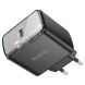 Сетевое зарядное устройство Hoco CS41A 35W + кабель Type-C to Lightning - Black (346160B). Фото 5 из 10