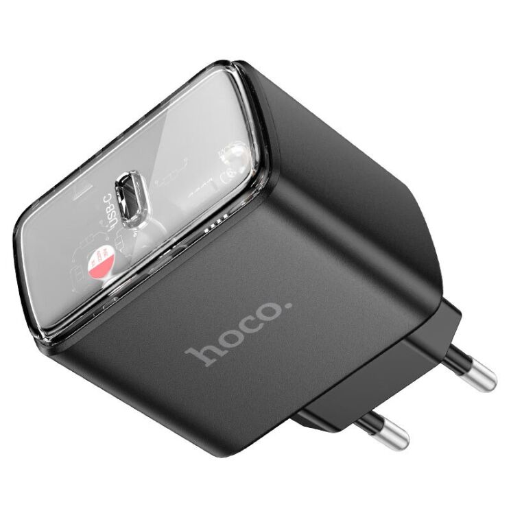 Сетевое зарядное устройство Hoco CS41A 35W + кабель Type-C to Lightning - Black: фото 5 из 10