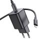 Сетевое зарядное устройство Hoco N40 Mighty 1C PD20W + кабель Type-C to Lightning - Black (346139B). Фото 3 из 6