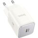 Сетевое зарядное устройство Hoco N43 Vista (30W) - White (960139W). Фото 1 из 4