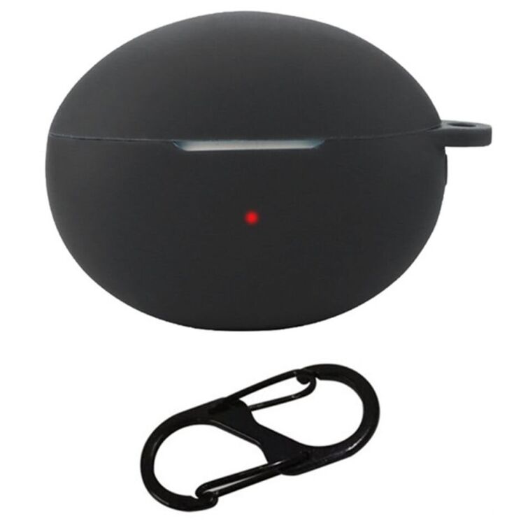 Силіконовий чохол Deexe Silicone Case (FH) для Huawei FreeBuds 6i - Black: фото 1 з 5