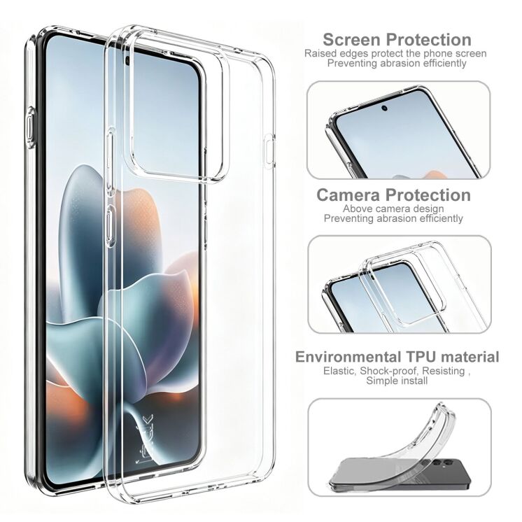 Силиконовый чехол IMAK UX-10 Series для Motorola Edge 70 Max - Transparent (435518T) Силиконовый чехол IMAK UX-10 Series для Motorola Edge 70 Max - Transparent: фото 7 из 9