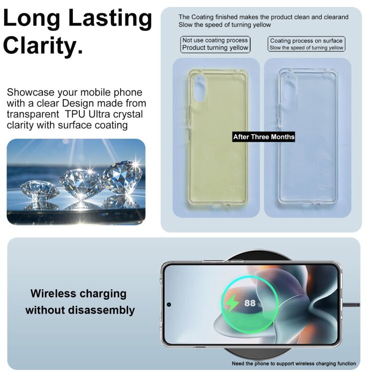 Силиконовый чехол IMAK UX-10 Series для Motorola Edge 70 Max - Transparent (435518T) Силиконовый чехол IMAK UX-10 Series для Motorola Edge 70 Max - Transparent: фото 8 из 9