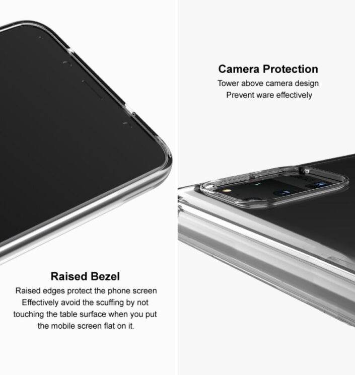 Силиконовый чехол IMAK UX-5 Series для Motorola Moto G85 - Transparent: фото 9 из 11