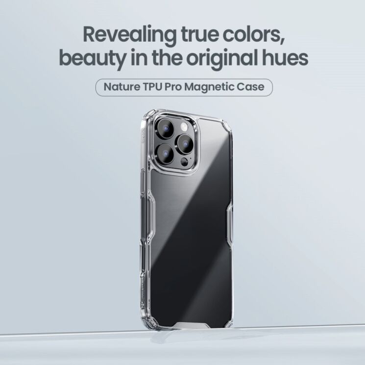 Силіконовий чохол NILLKIN Nature TPU Pro для Apple iPhone 16 Pro - Transparent: фото 6 з 14