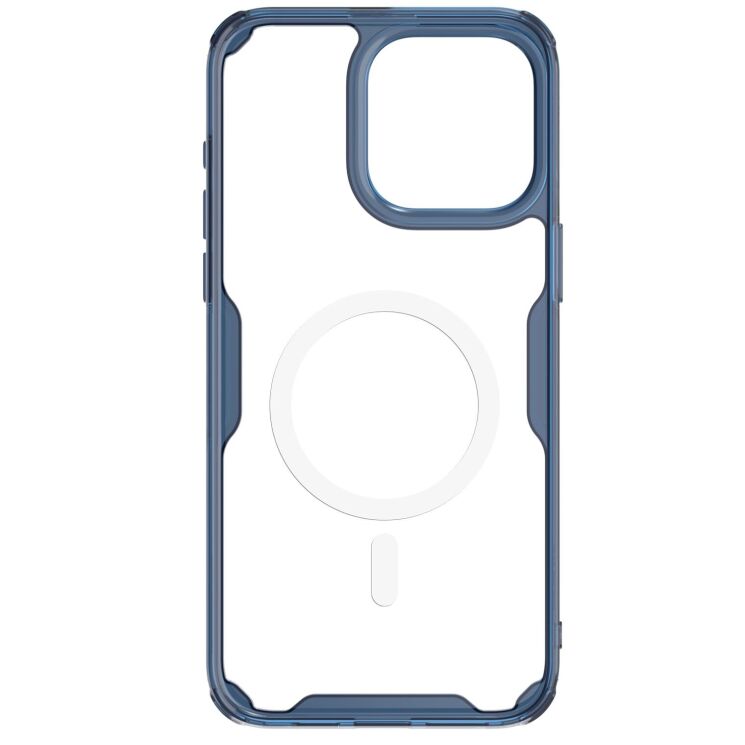Силиконовый чехол NILLKIN Nature TPU Pro Magnetic для Apple iPhone 15 Pro Max - Blue: фото 6 из 20