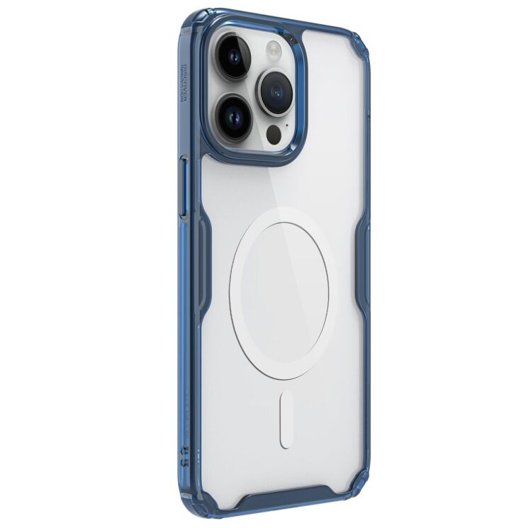 Силиконовый чехол NILLKIN Nature TPU Pro Magnetic для Apple iPhone 15 Pro Max - Blue: фото 3 из 20