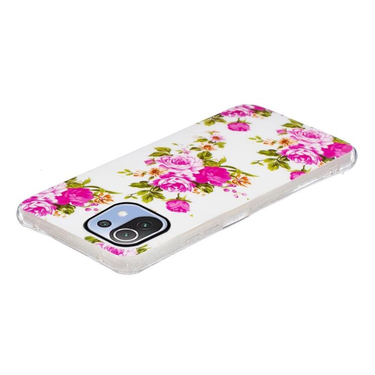 Силиконовый (TPU) чехол Deexe LumiCase для Xiaomi Mi 11 Lite / 11 Lite NE - Flower: фото 5 из 5
