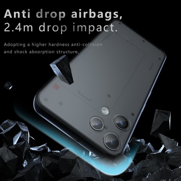 Силіконовий (TPU) чохол Deexe Matte Case для Nothing Phone (3a) Lite - Black: фото 3 з 11