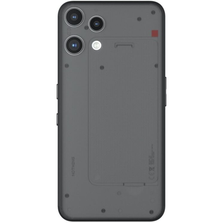 Силіконовий (TPU) чохол Deexe Matte Case для Nothing Phone (3a) Lite - Black: фото 2 з 11