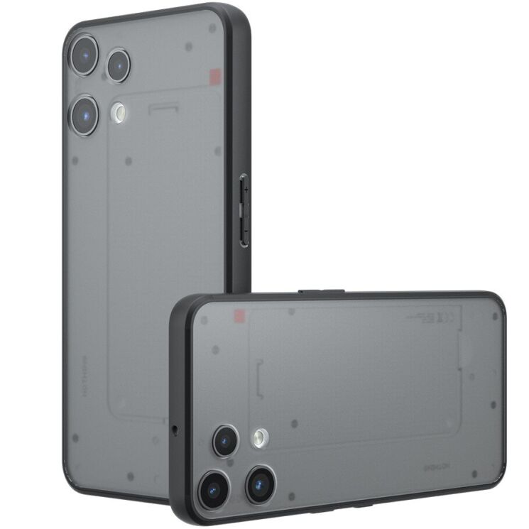 Силіконовий (TPU) чохол Deexe Matte Case для Nothing Phone (3a) Lite - Black: фото 1 з 11