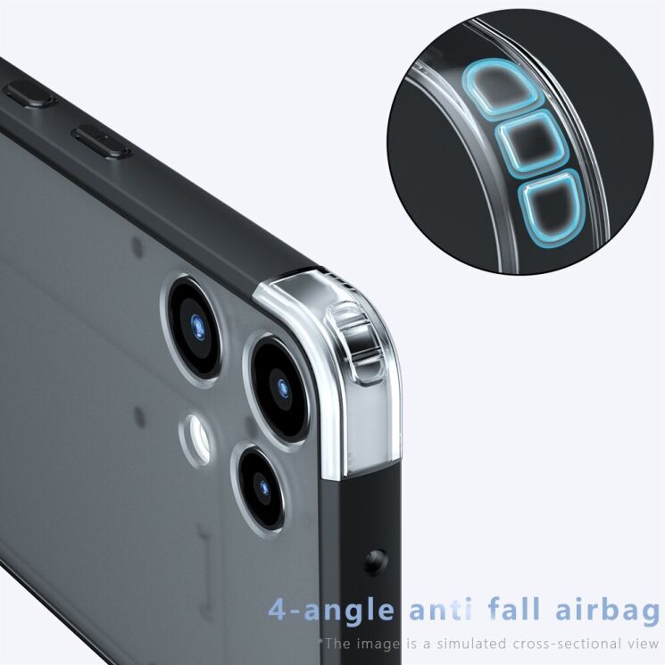 Силіконовий (TPU) чохол Deexe Matte Case для Nothing Phone (3a) Lite - Black: фото 4 з 11