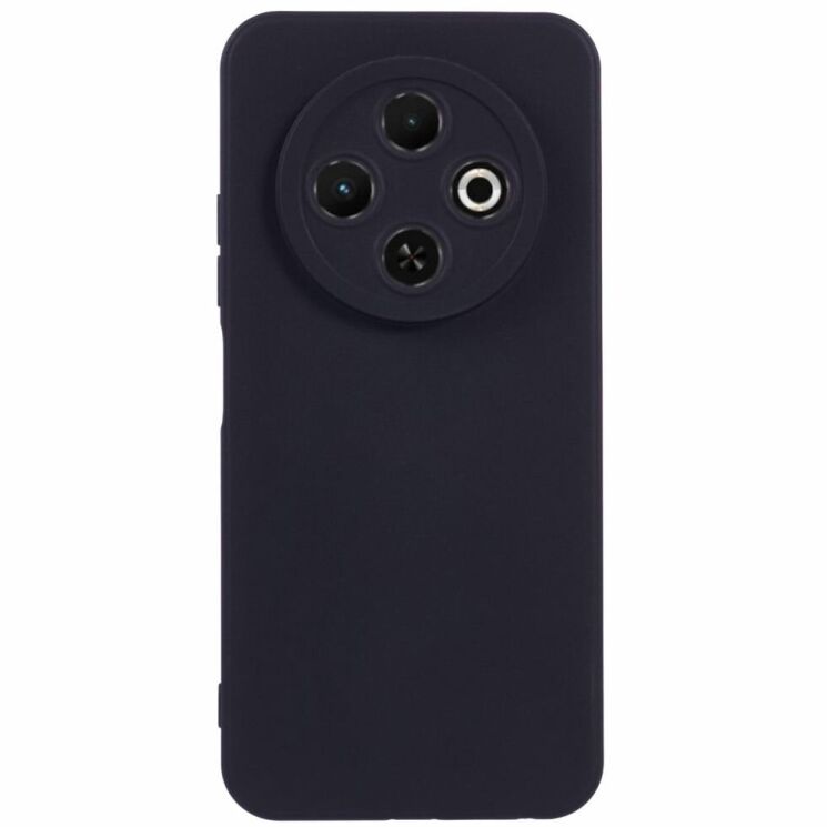 Силіконовий (TPU) чохол Deexe Matte Case для TECNO Spark 30C - Black: фото 1 з 6